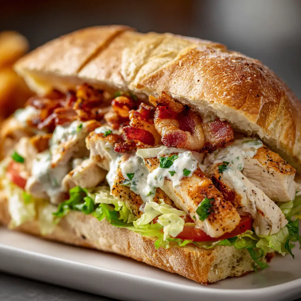 Chopped Chicken Bacon Ranch Sandwich: Your New Favorite!