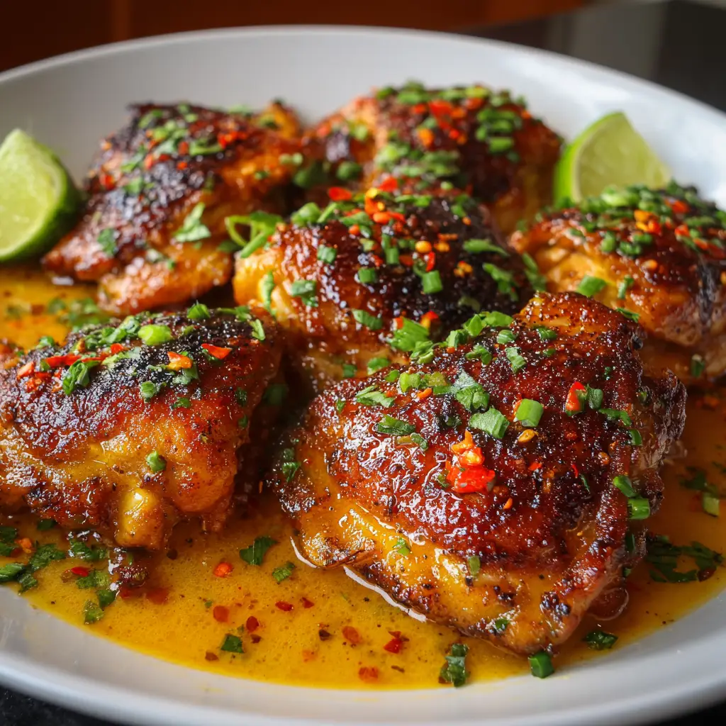 Zesty Skillet Bang Bang Chicken Thighs That Wow!