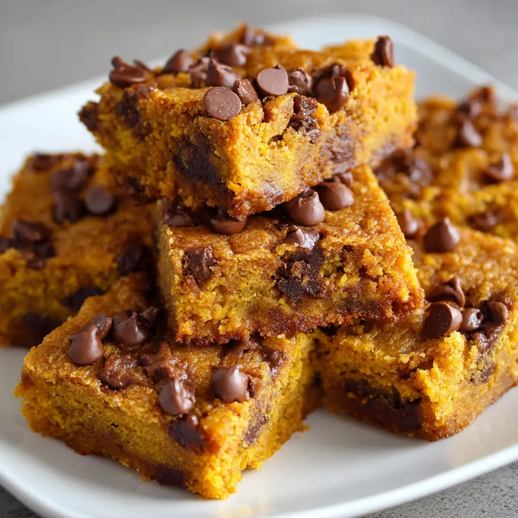 Pumpkin Chocolate Chip Bars: Indulge in a Fall Delight!