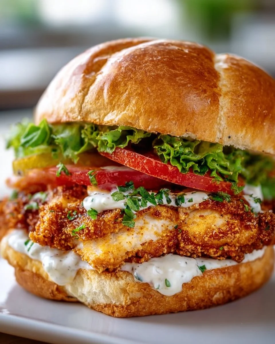 Cajun Crispy Chicken Sandwich with Garlic Aioli: Irresistibly Juicy!