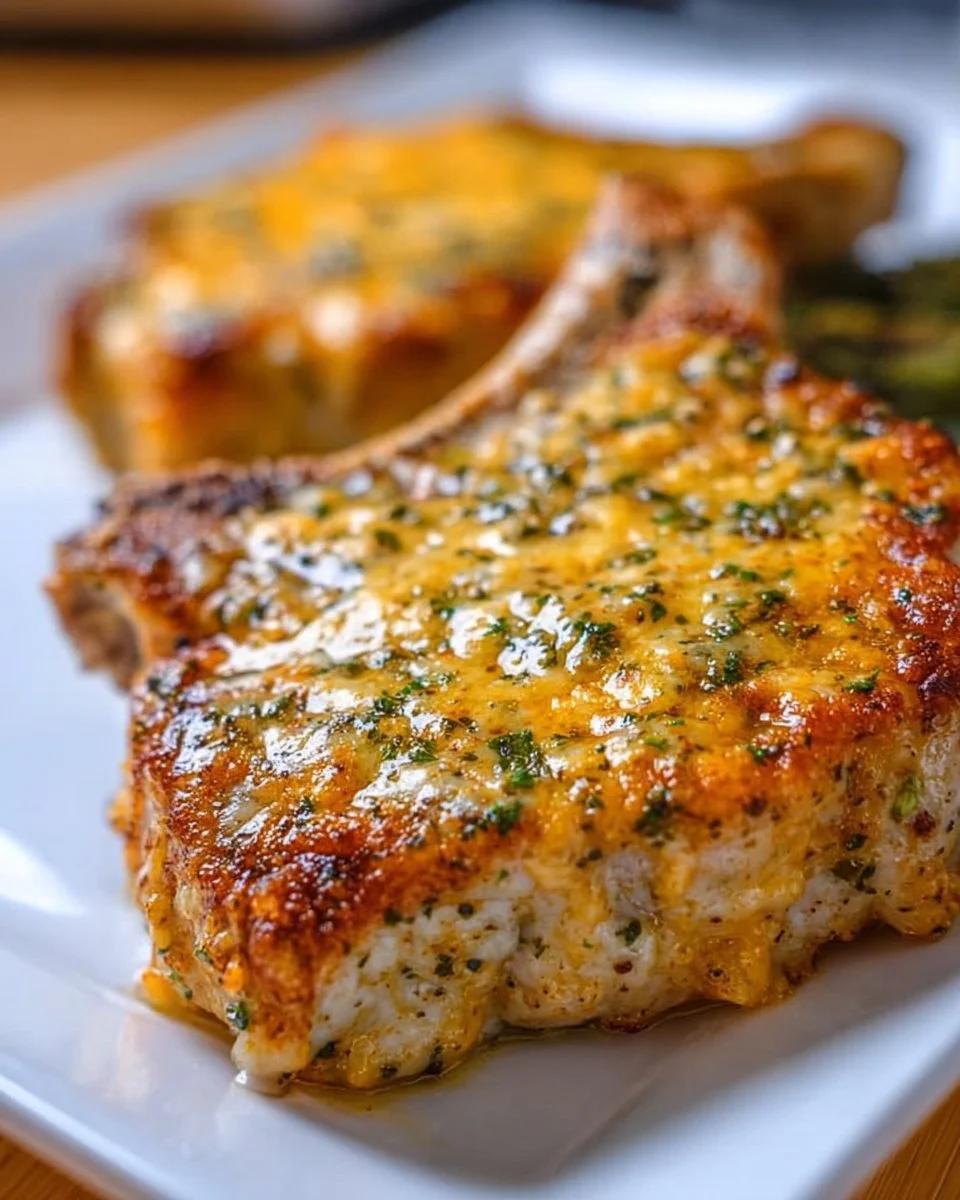 Cheddar Ranch Pork Chops