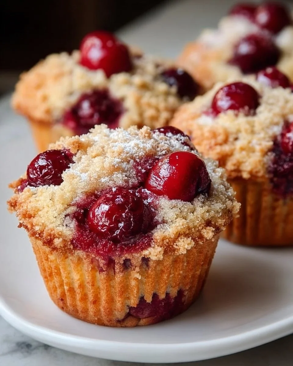 Cherry Cobbler Muffins