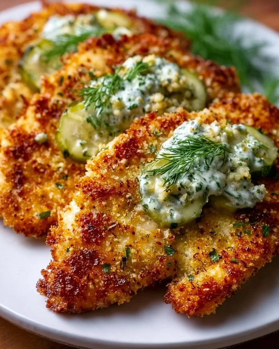 Crispy Dill Pickle Parmesan Chicken