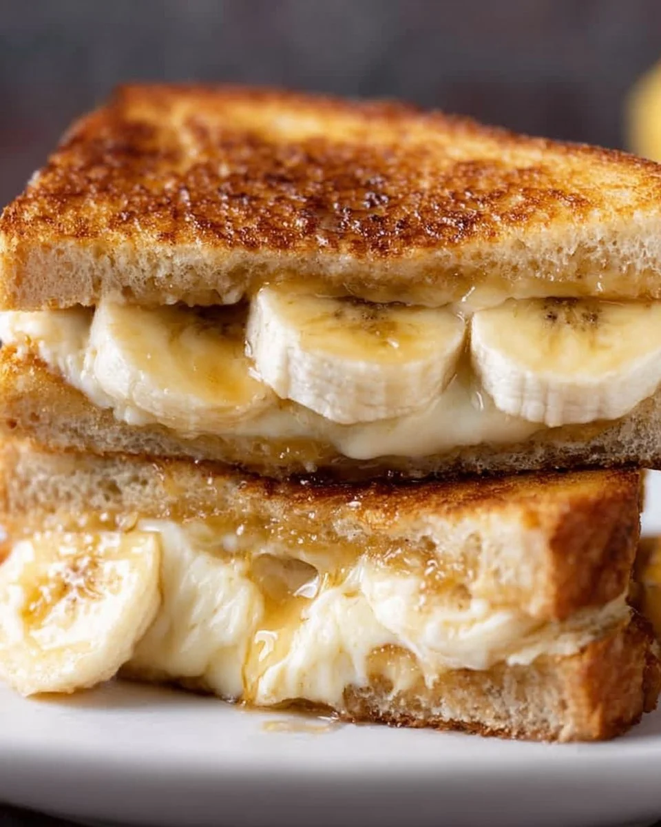 Honey Banana Grilled Cheese Sandwich