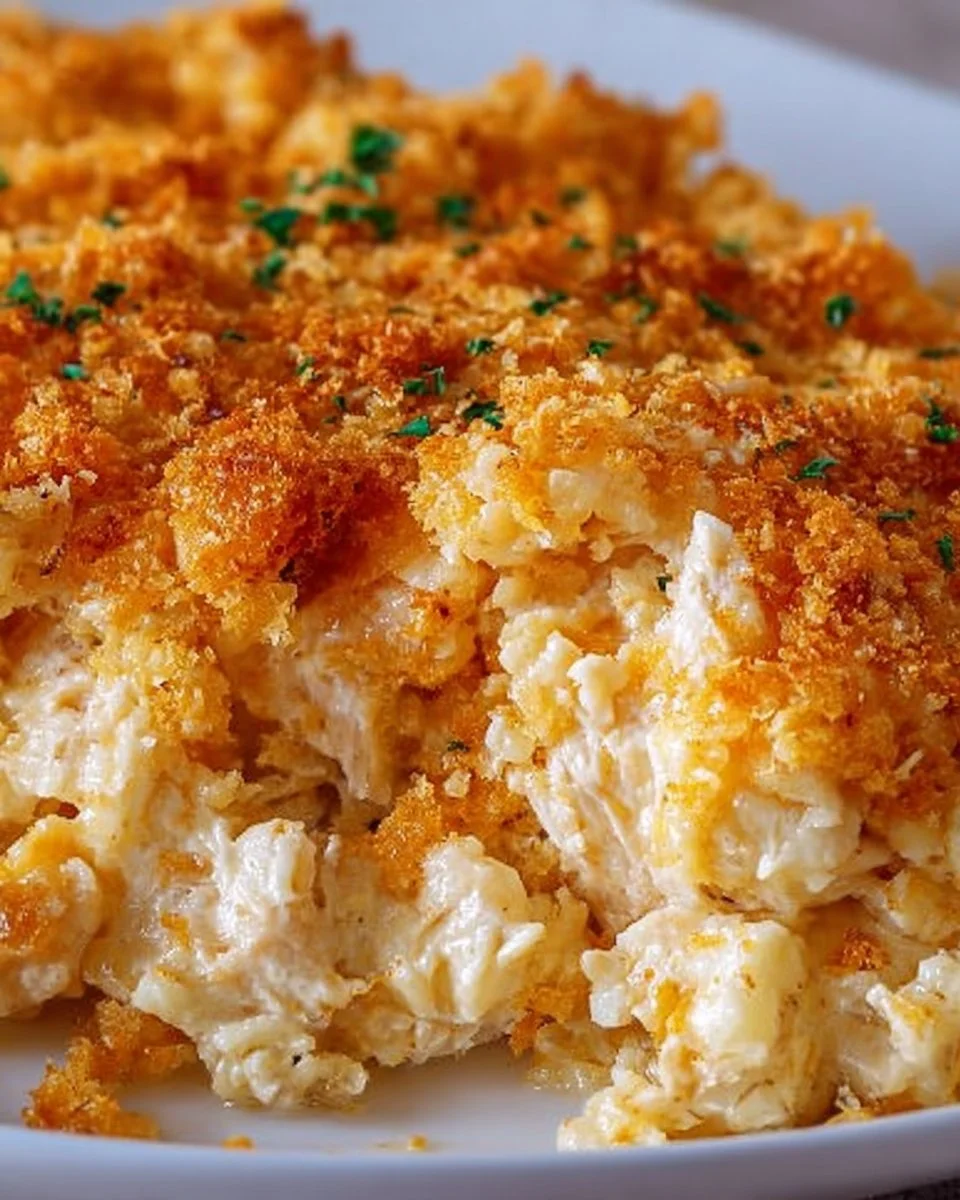 Irresistible Ritz Chicken and Rice Casserole Bakes in Just 35 Minutes