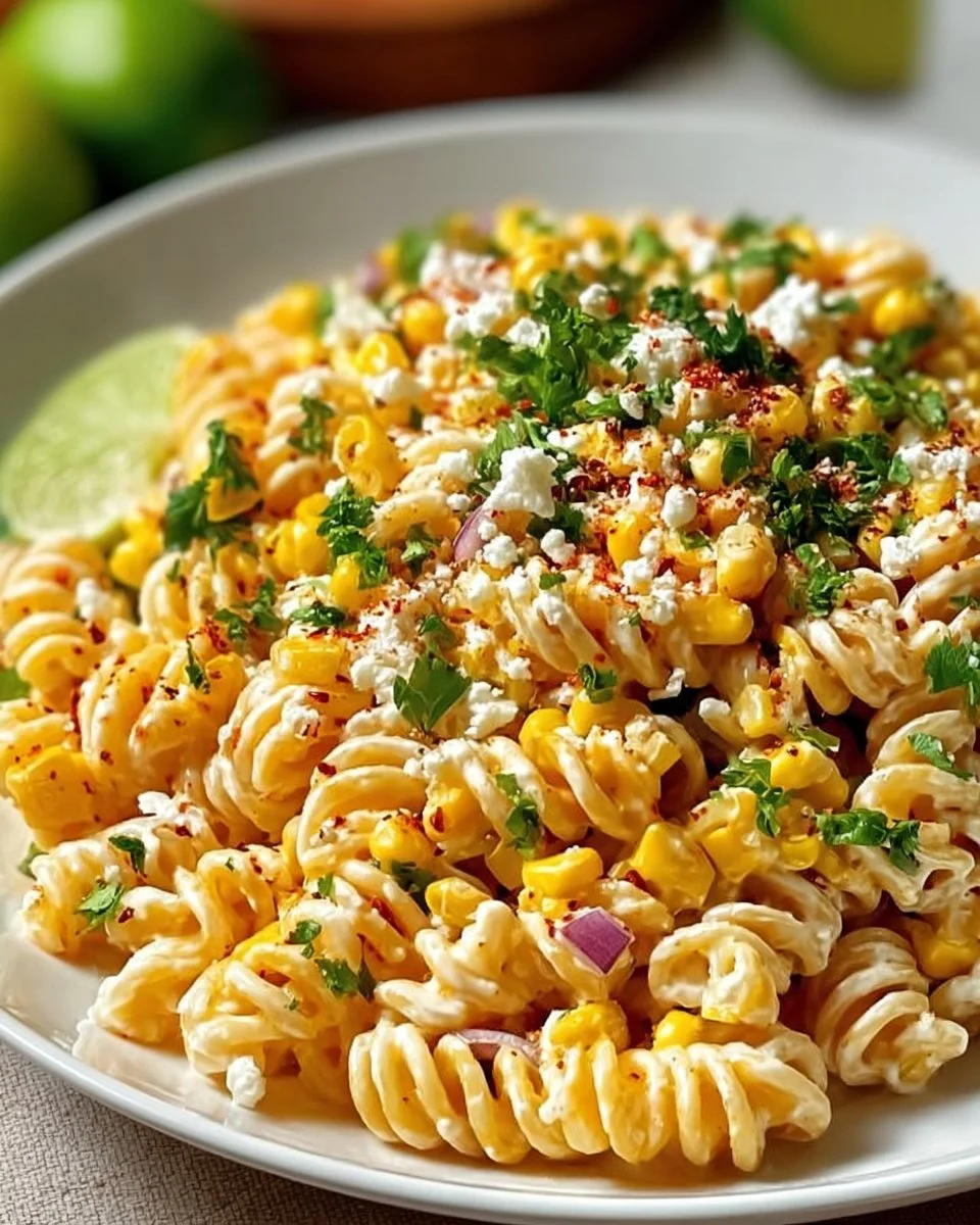 Mexican Street Corn Pasta Salad Recipe
