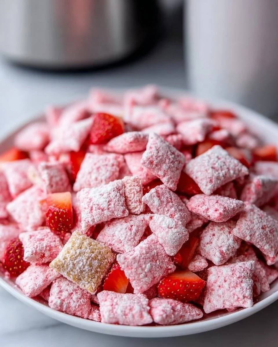 Quick Strawberry Shortcake Puppy Chow