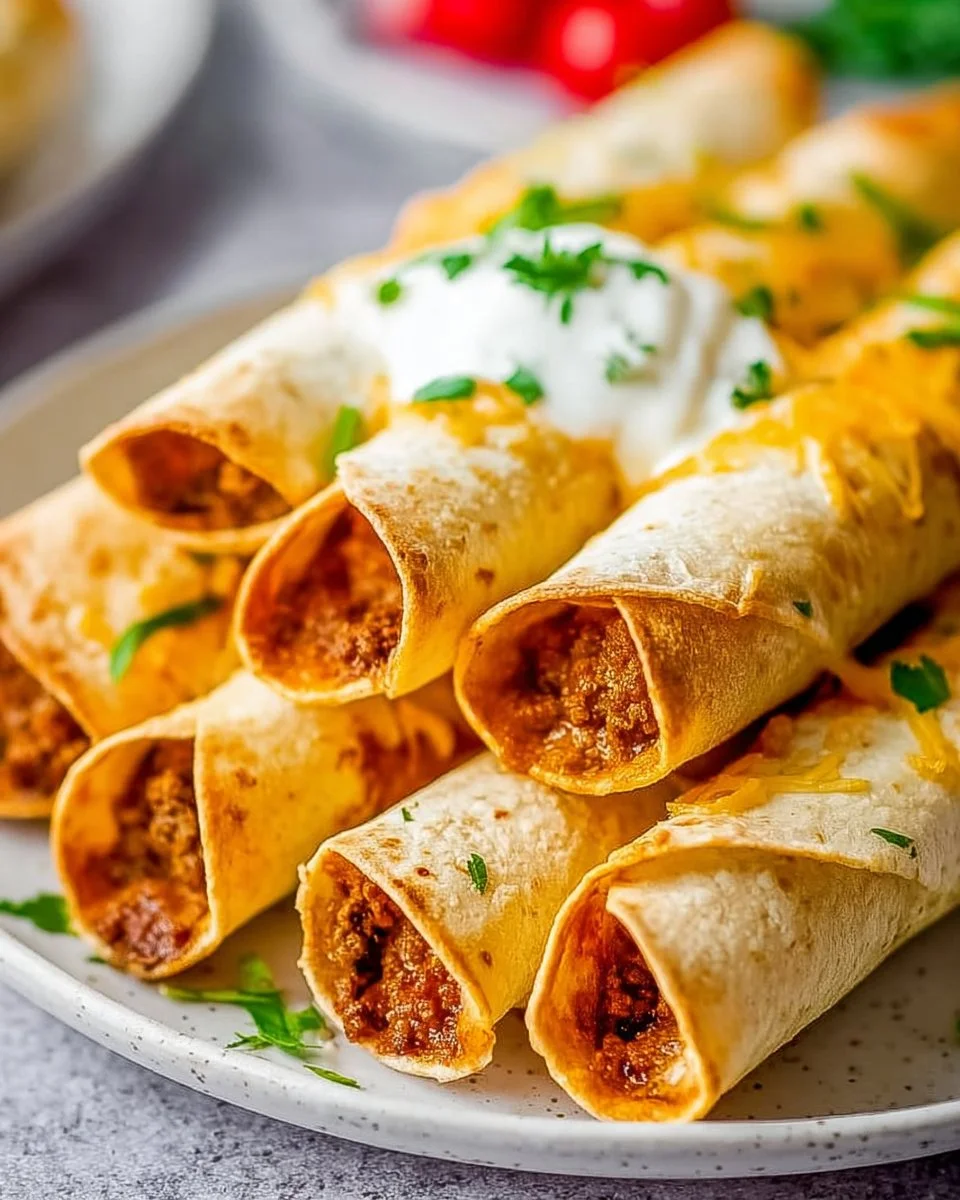 Baked Beef Taquitos