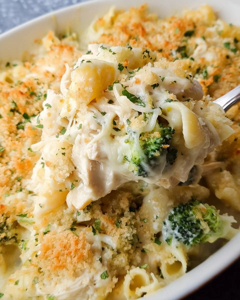Chicken Alfredo Bake