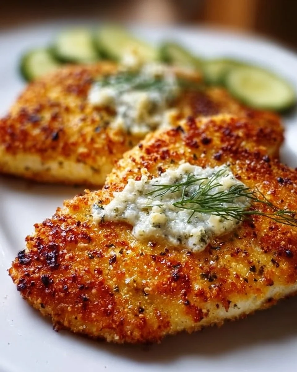 Crispy Dill Pickle Parmesan Chicken