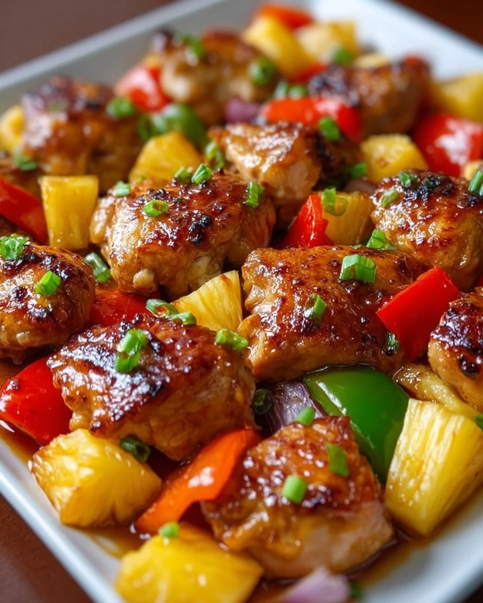 Hawaiian Chicken Sheet Pan