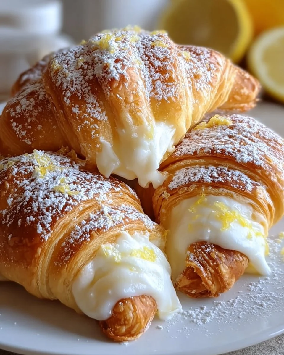 Lemon Cream Cheese Crescent Rolls