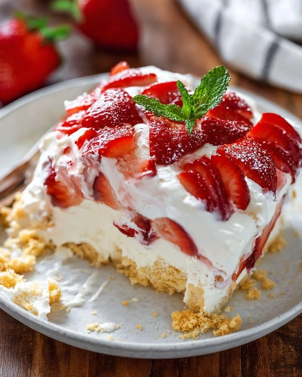 No Bake Strawberry Shortcake