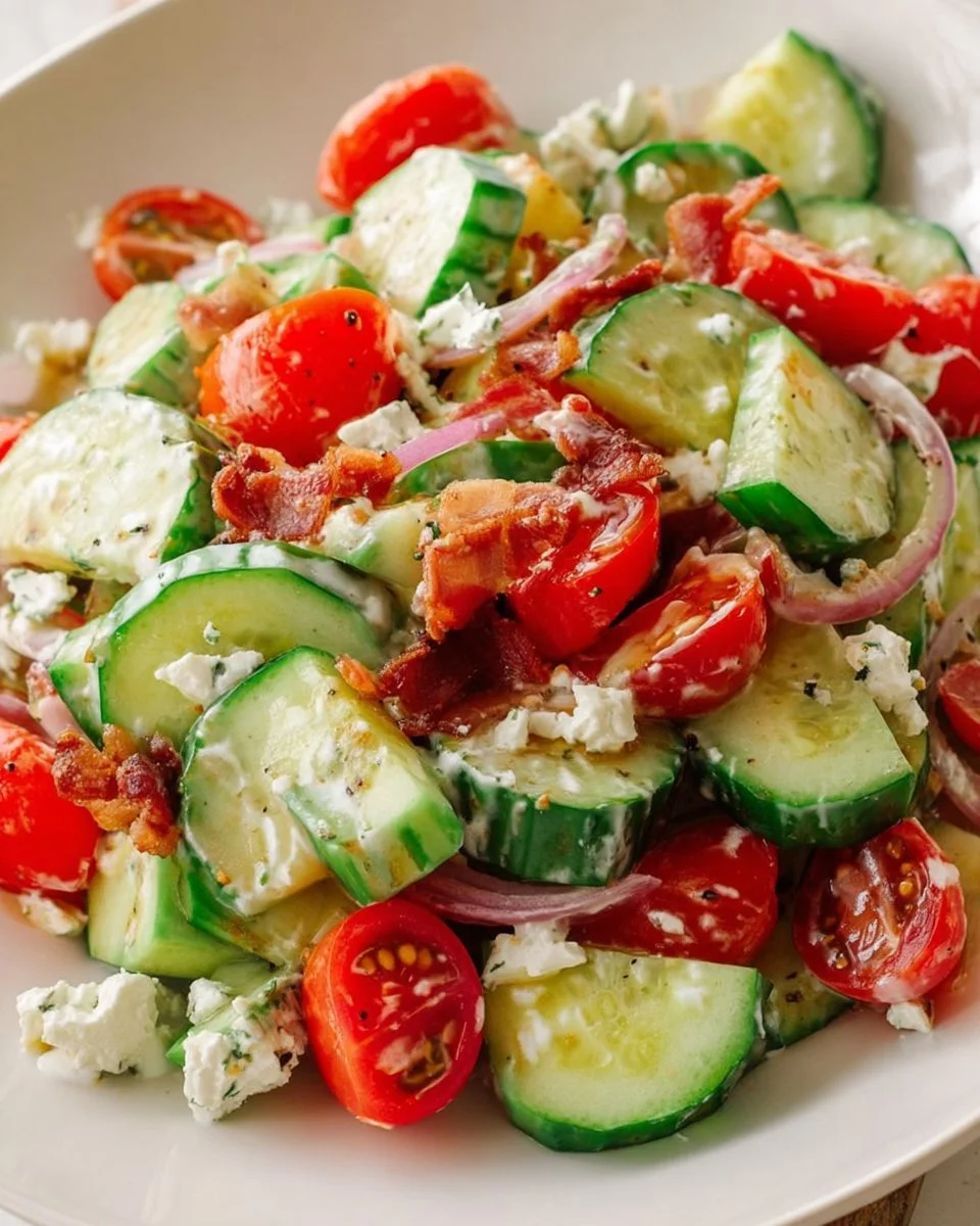 Pin by Chalet Dillon on Yum | Fresh salad recipes, Salad side dishes, Cucumber recipes salad