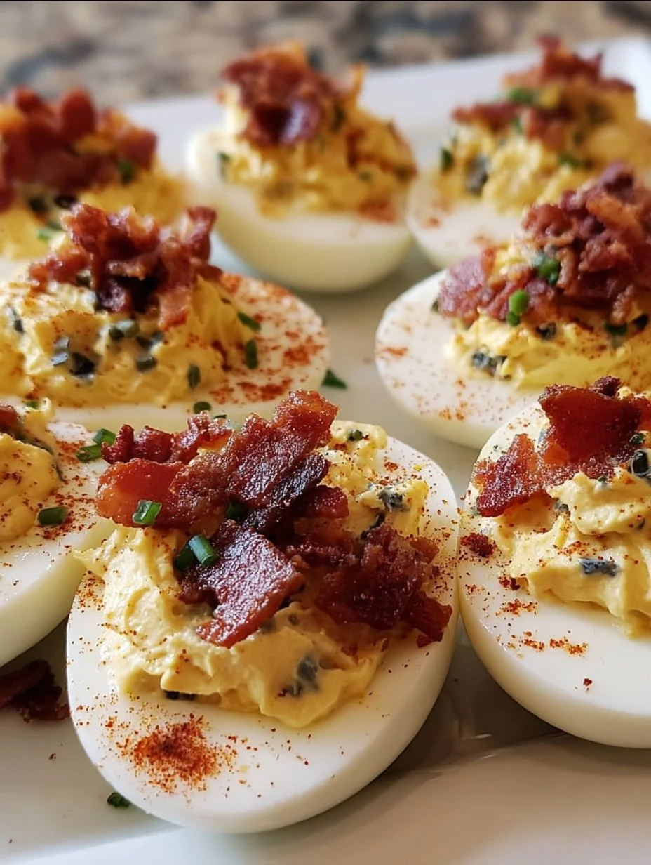 Bacon Jalapeño Deviled Eggs
