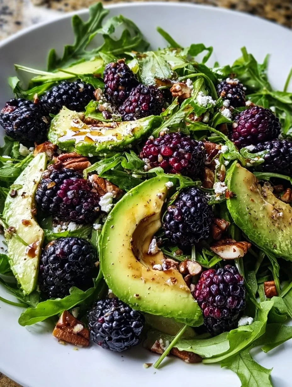 Blackberry, Avocado and Arugula Salad