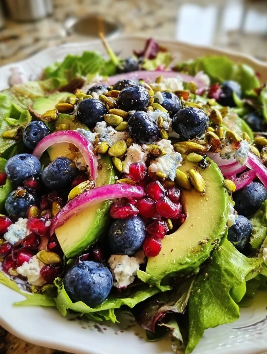 Blueberry Pistachio Spring Salad