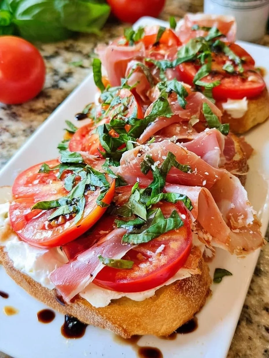 Burrata &amp; Tomato Prosciutto Sandwich