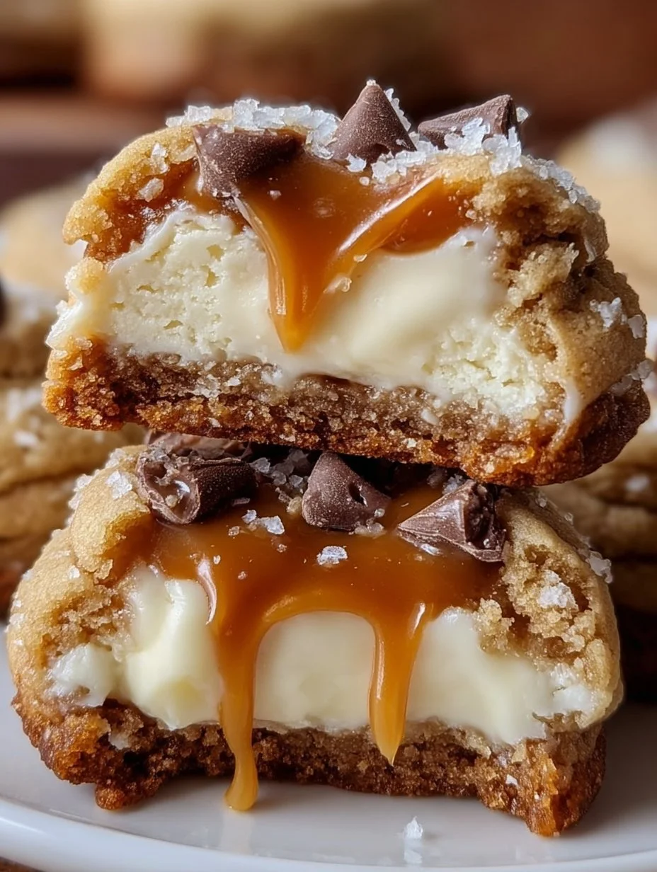 Caramel Cheesecake Cookies