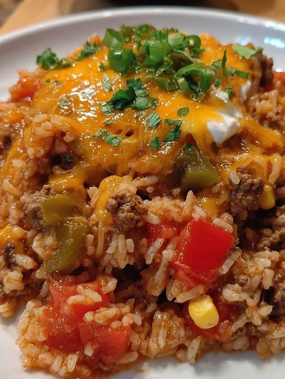 Cheesy Taco Beef &amp; Rice