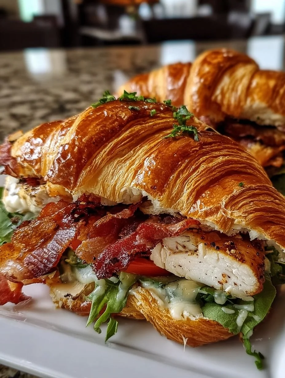 Chicken Bacon Croissant Sandwich