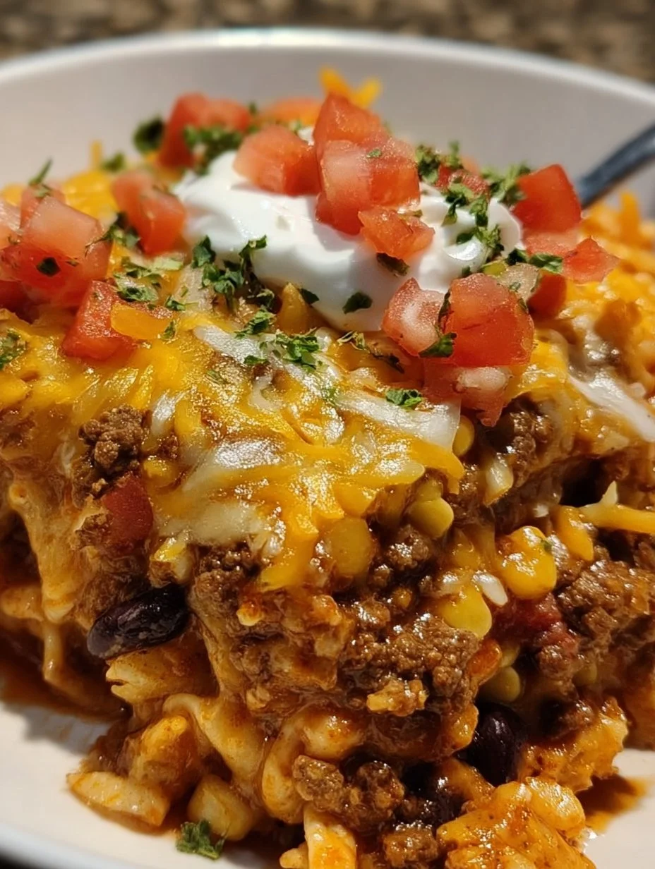 Crockpot Taco Casserole