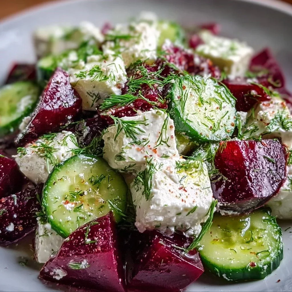 Feta Salad with Cucumber and Dill