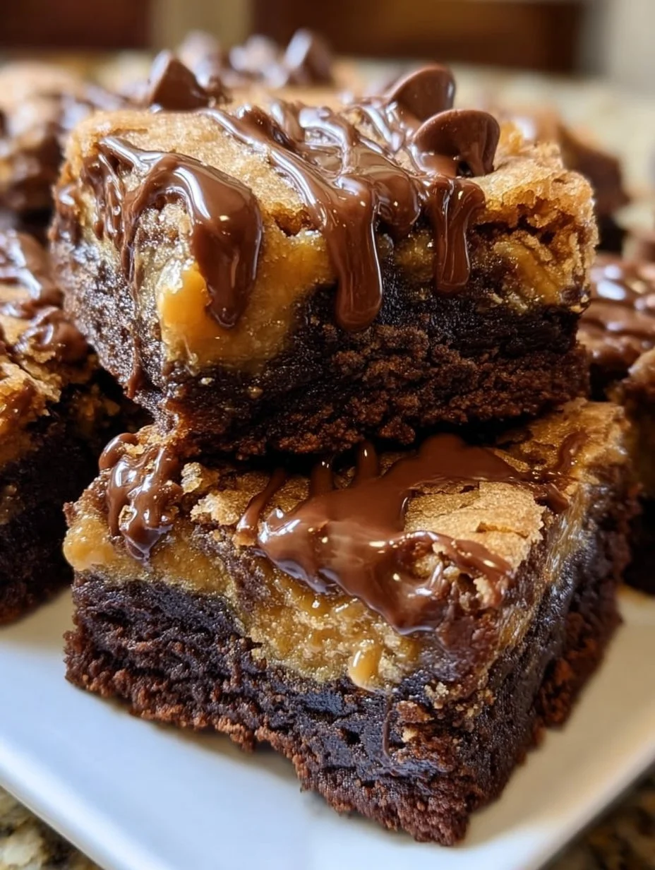Peanut Butter Cup Gooey Cookie Bars