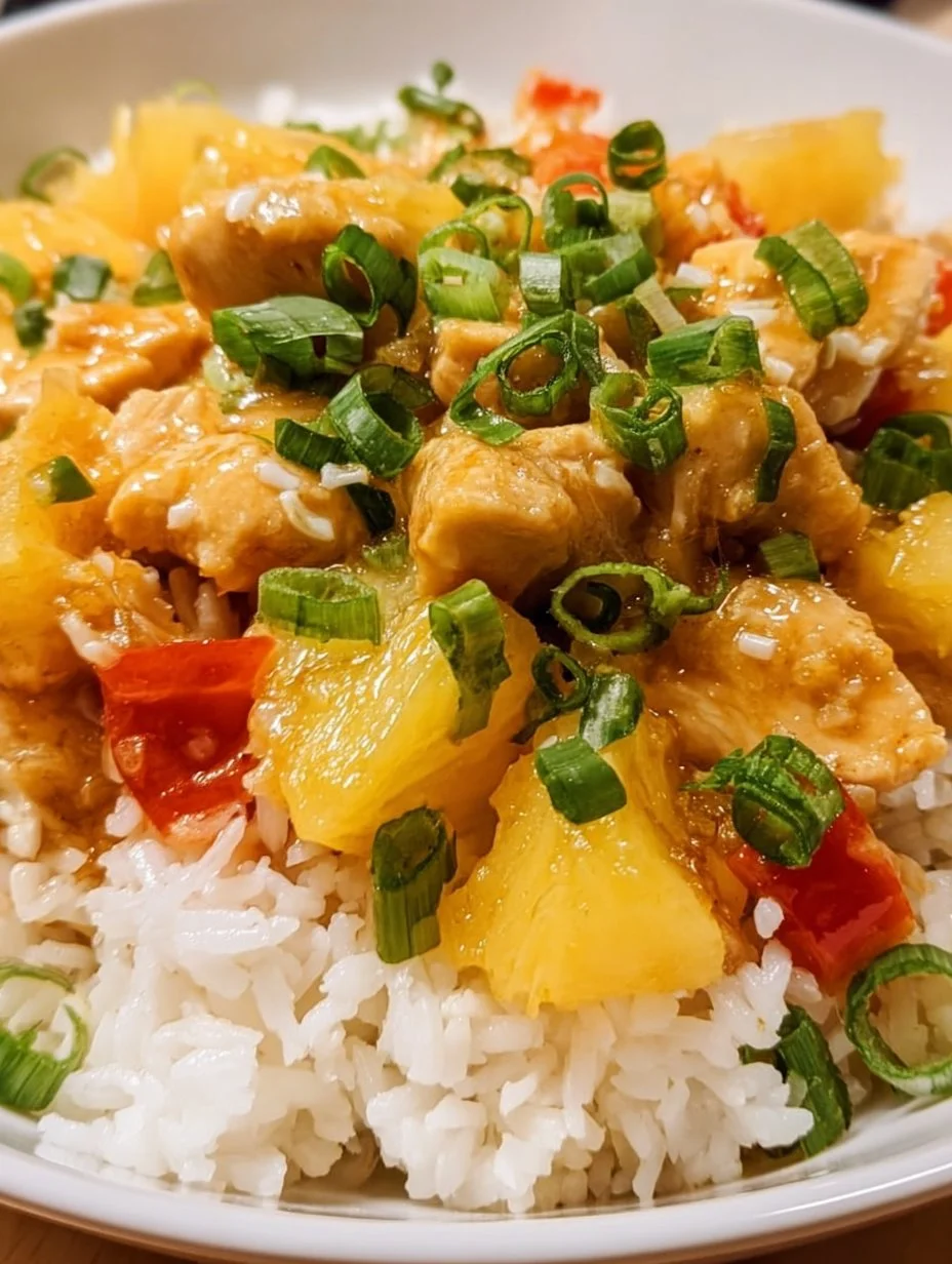 Pineapple Chicken and Coconut Rice