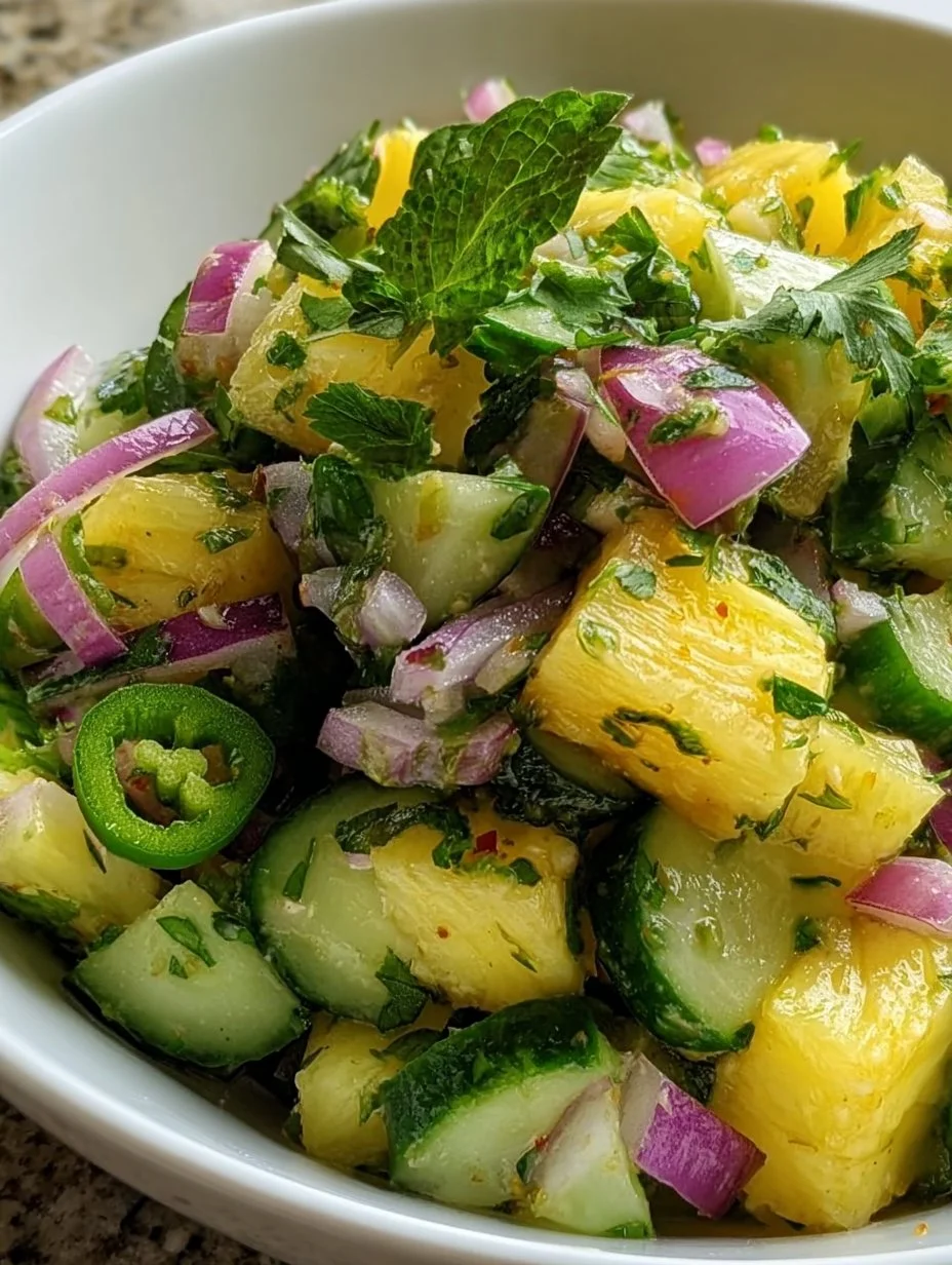 Pineapple Cucumber Salad