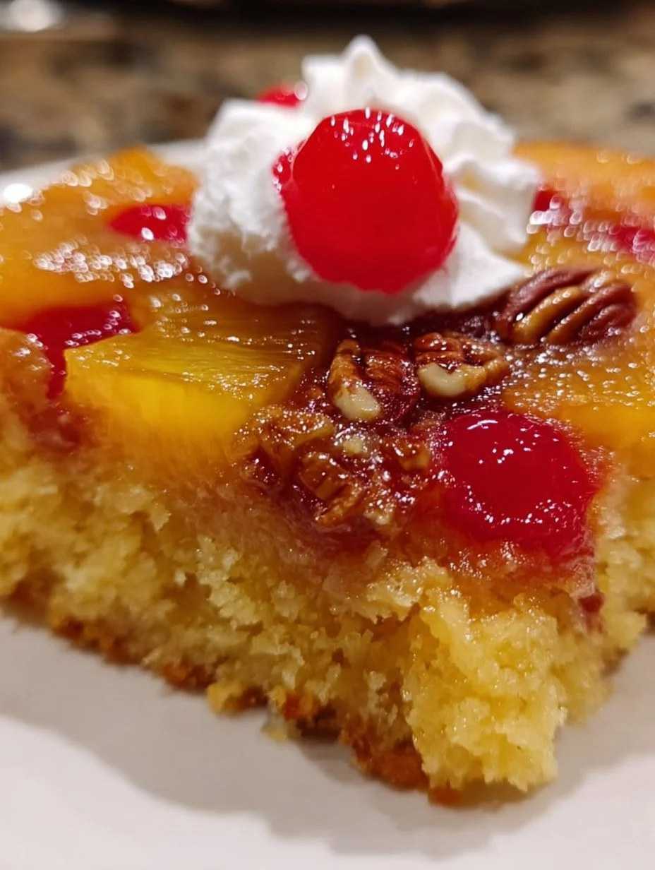 Pineapple Upside Down Dump Cake