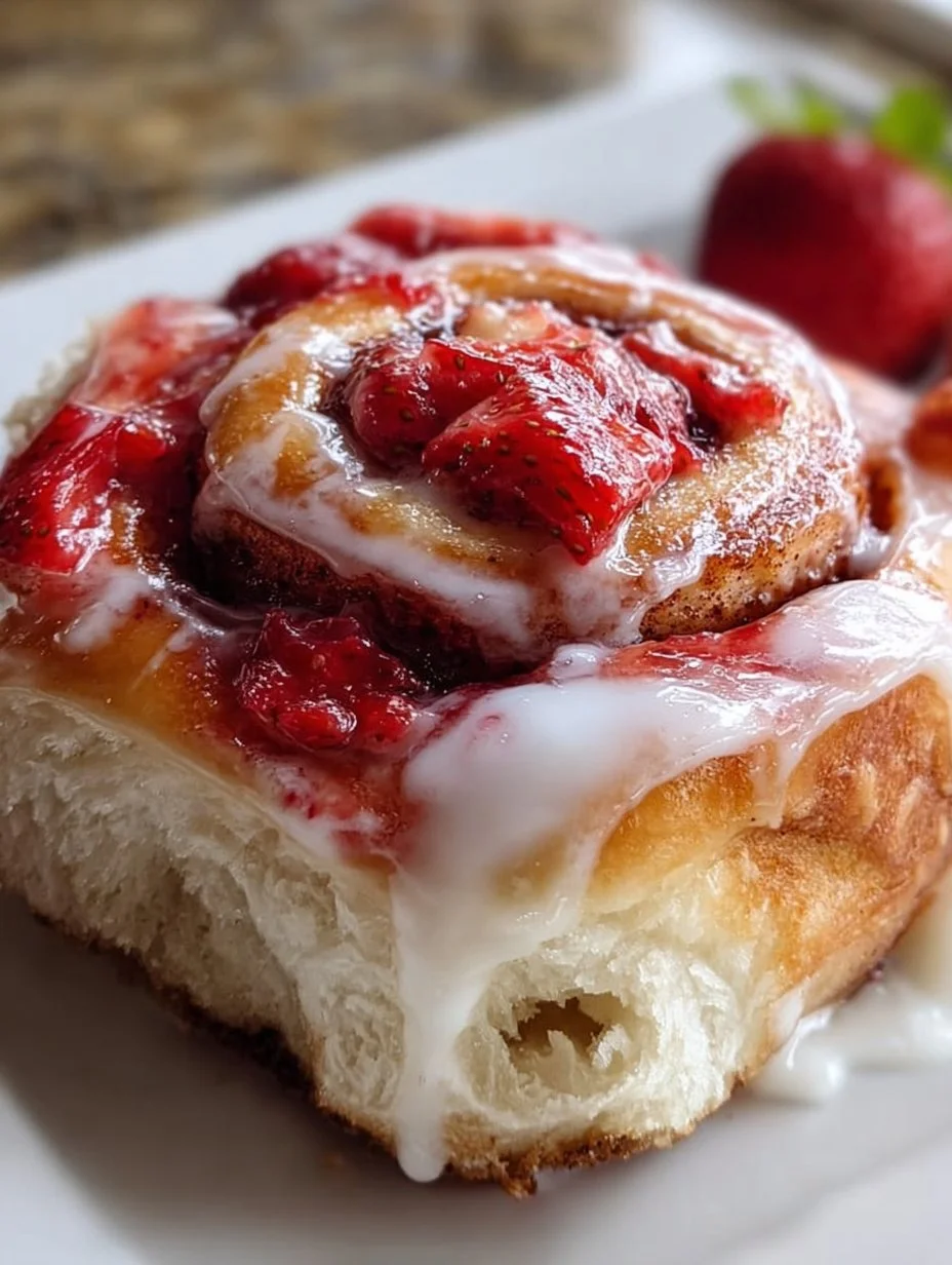 Strawberry Cinnamon Rolls