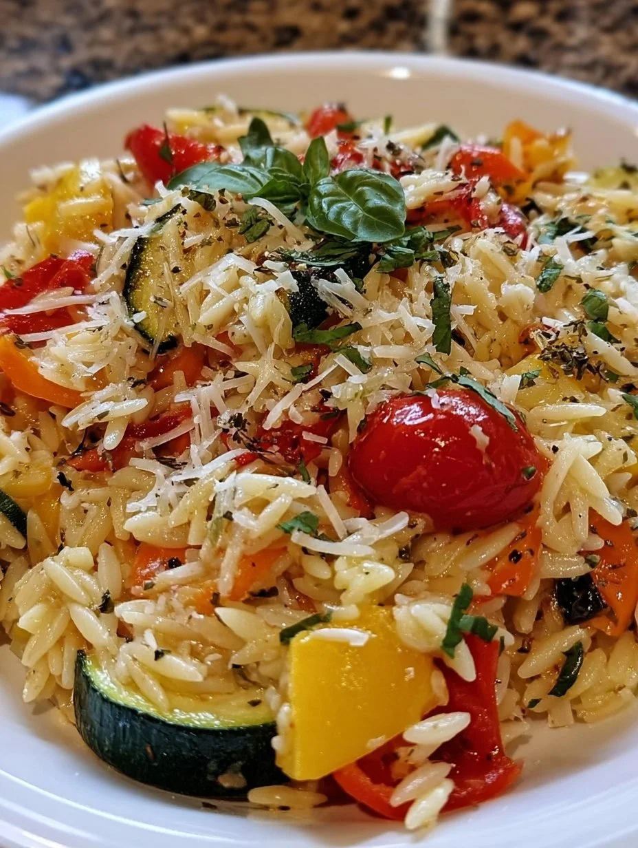 Vegetable and Ricotta Baked Orzo