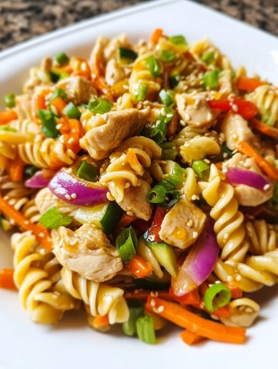Asian Chicken Pasta Salad