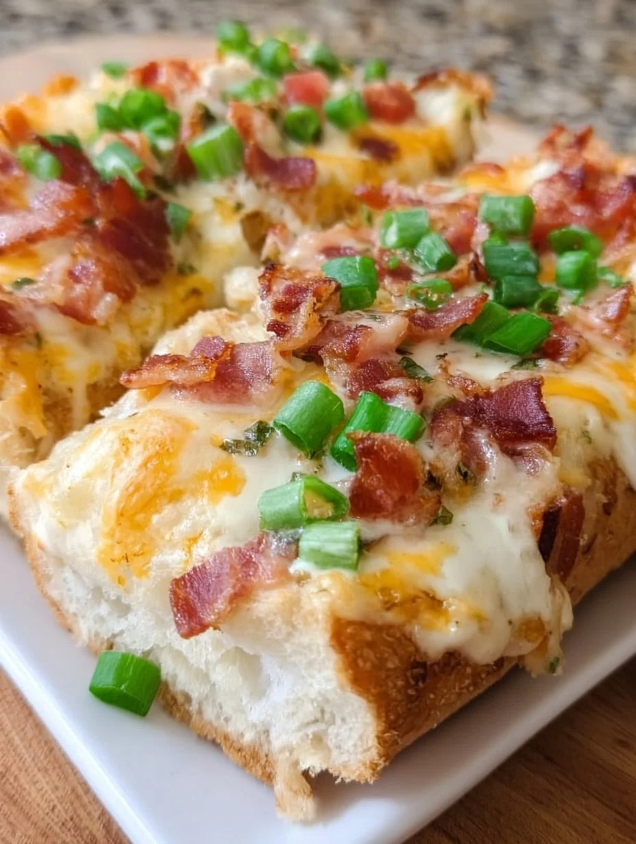 Bacon Ranch French Bread Pizza