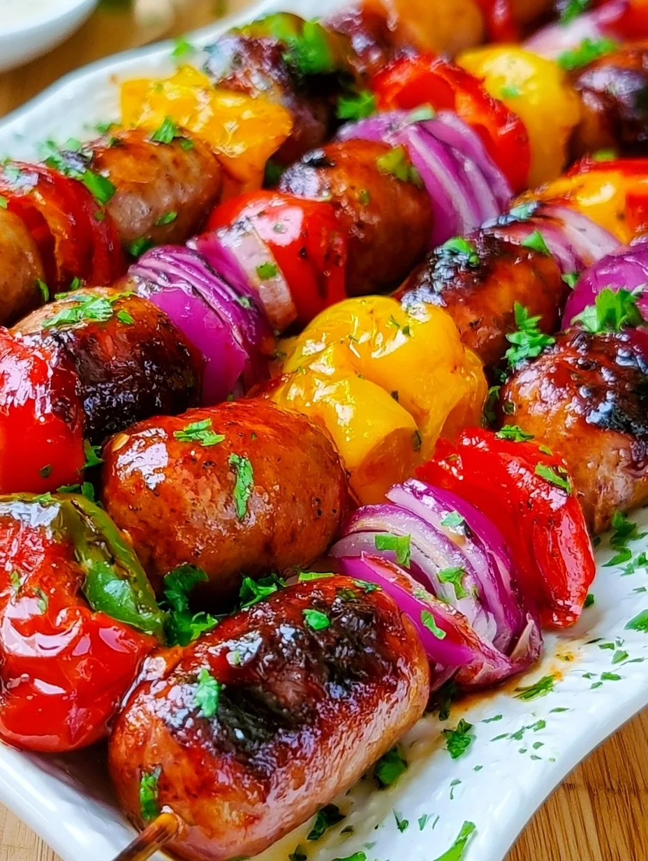 Barbecue Sausage Skewers