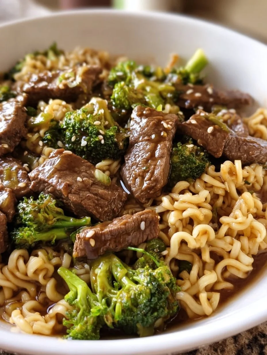 Beef and Broccoli Ramen