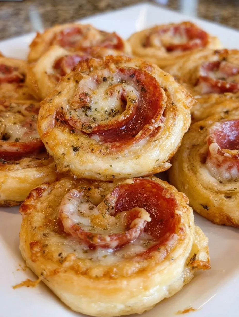 Cheesy Pepperoni Pinwheels