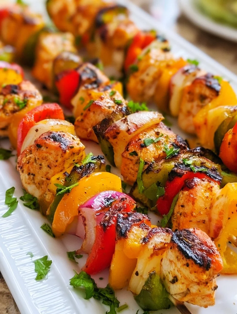 Chicken Fajita Kabobs