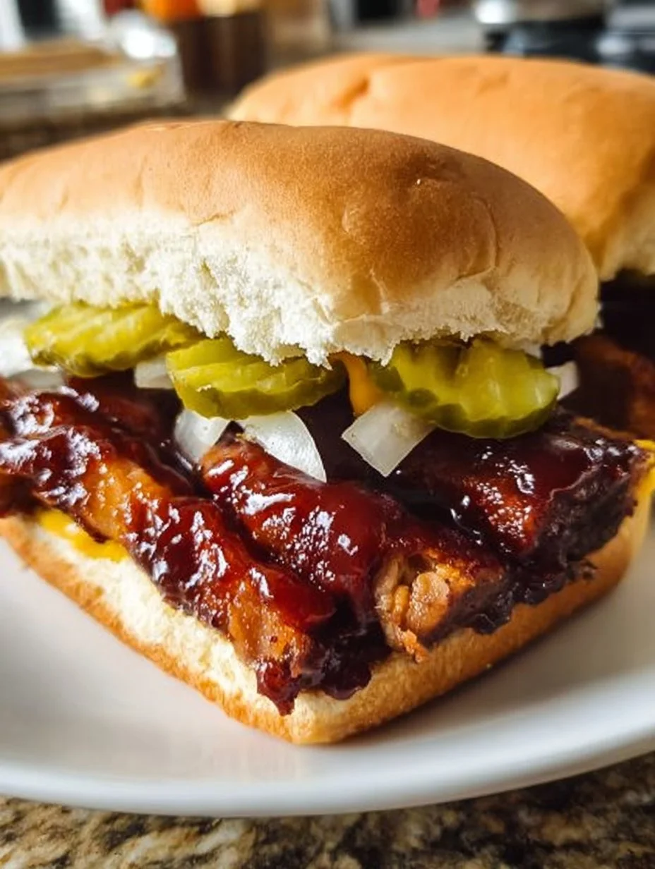 Copycat McRib Sandwich
