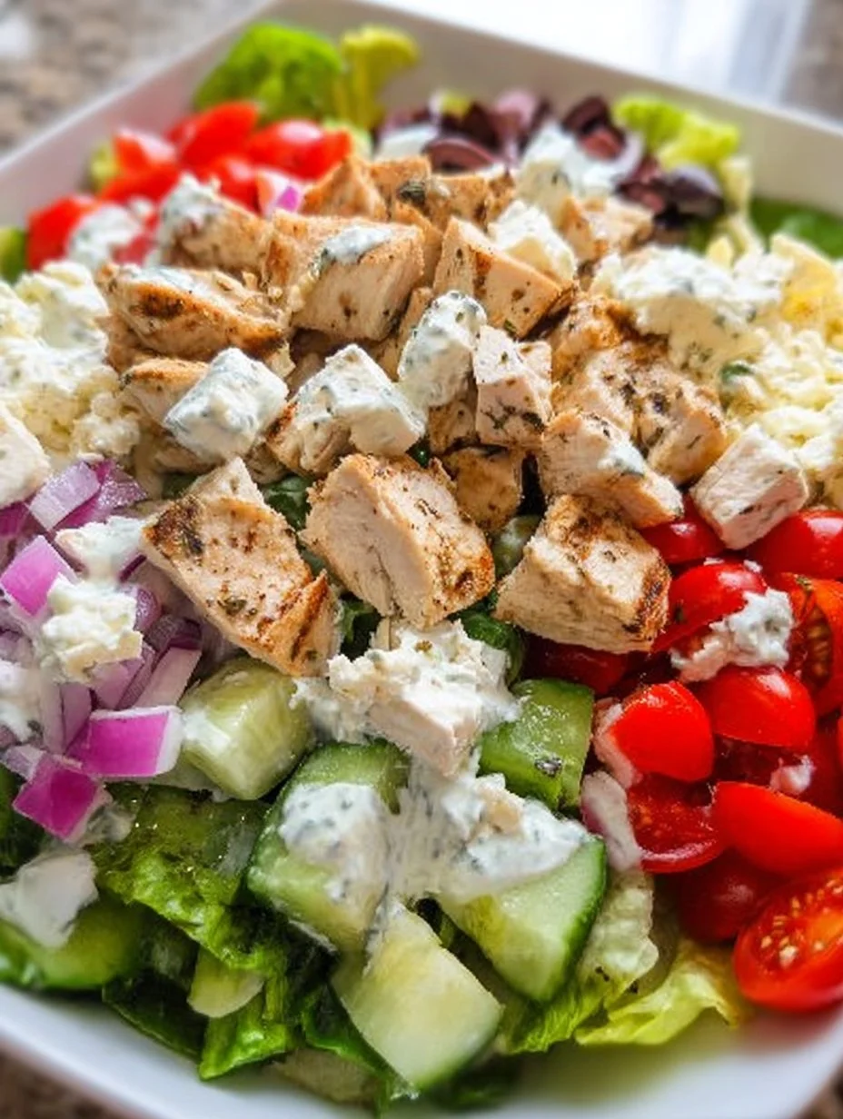 Greek Gyro Chicken Salad