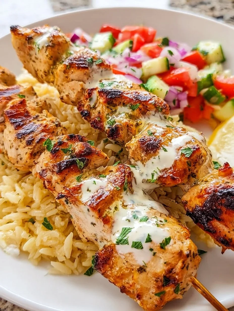 Greek Yogurt Chicken Skewers