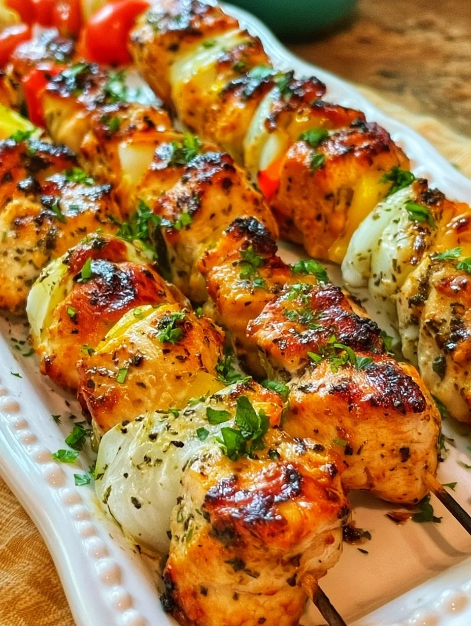 Grilled Greek Chicken Skewers