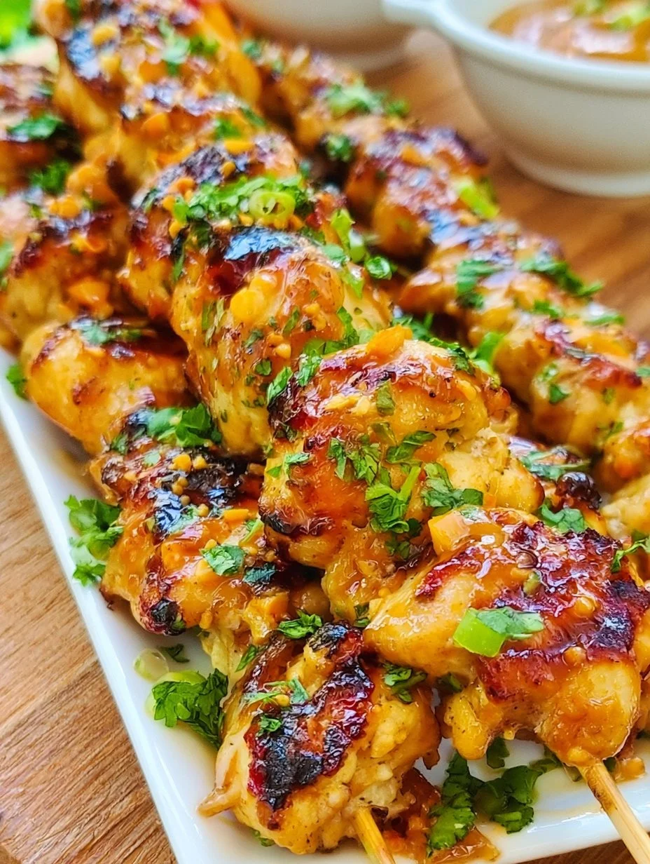 Grilled Thai Coconut Chicken Skewers