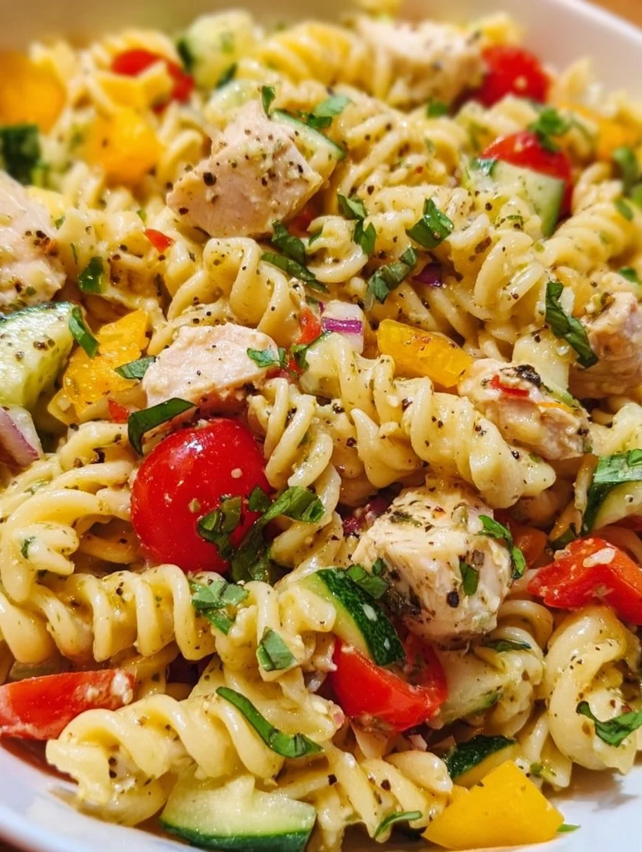 Italian Chicken Pasta Salad