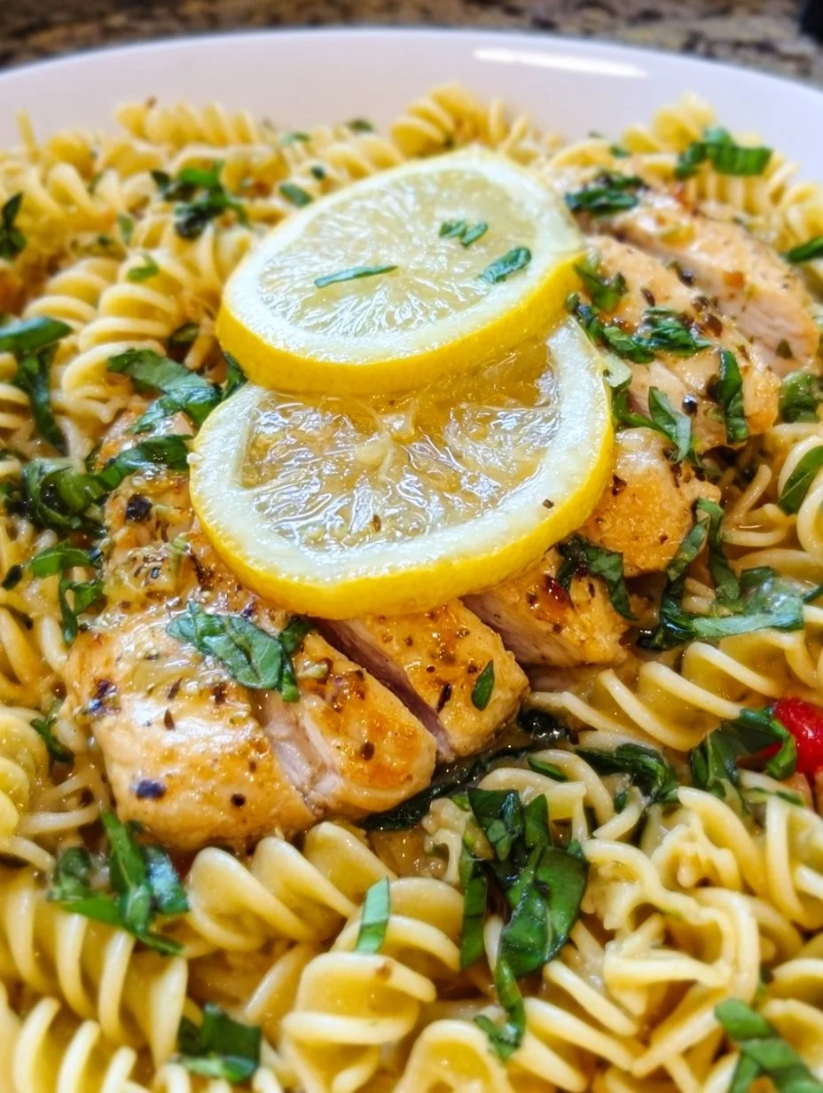 Lemon Chicken with Pasta