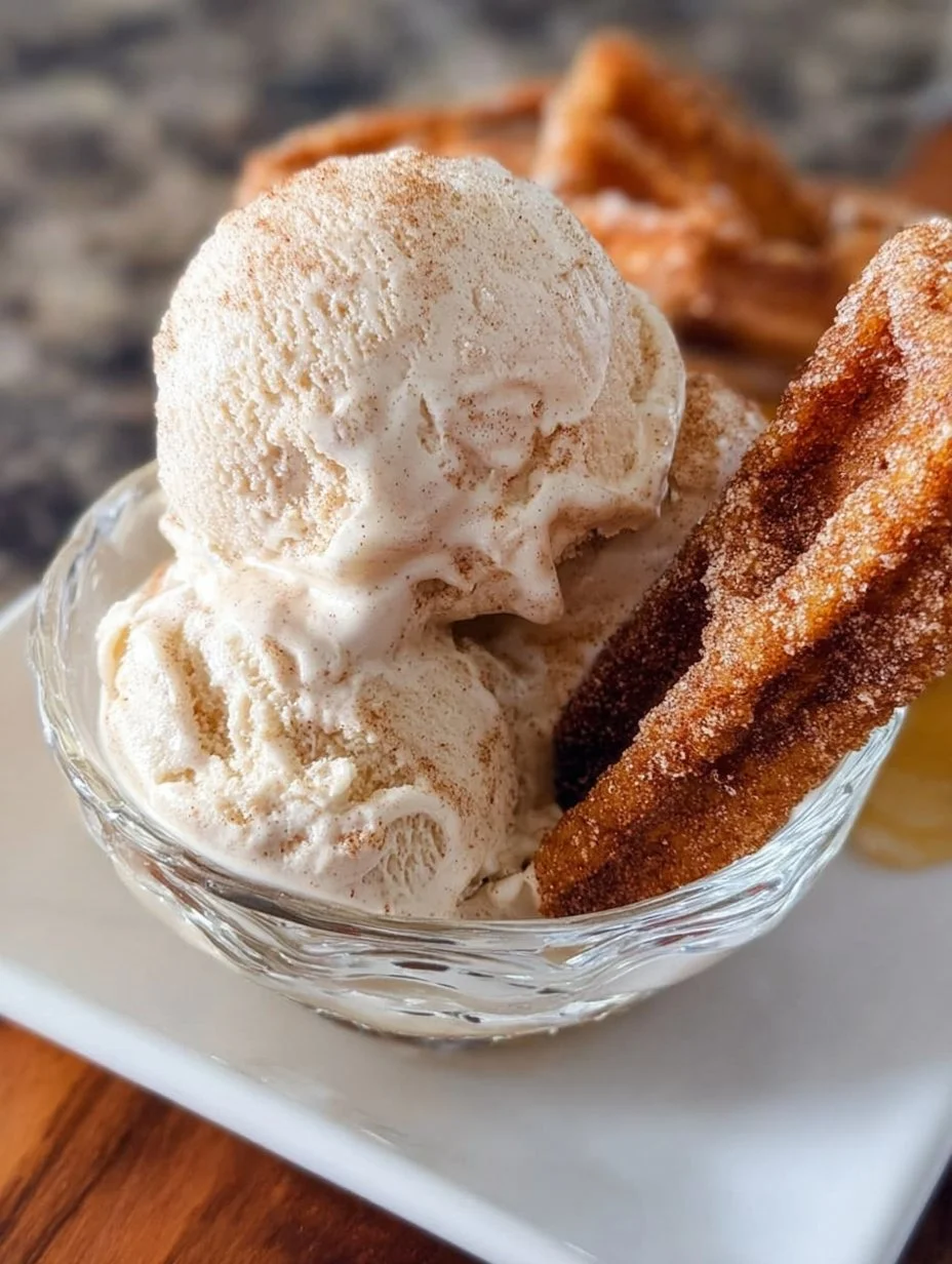 No Churn Churro Ice Cream