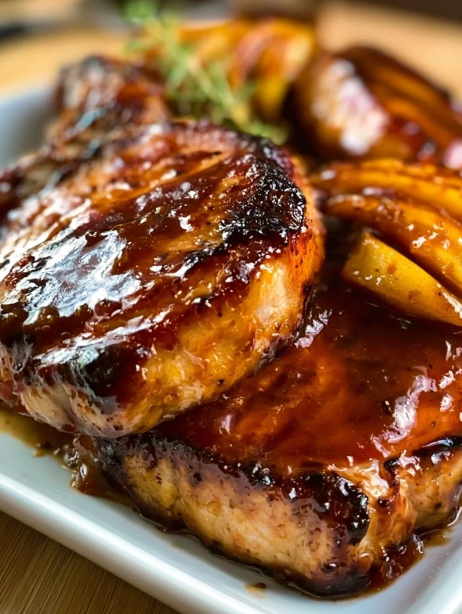 Apple Butter Pork Chops