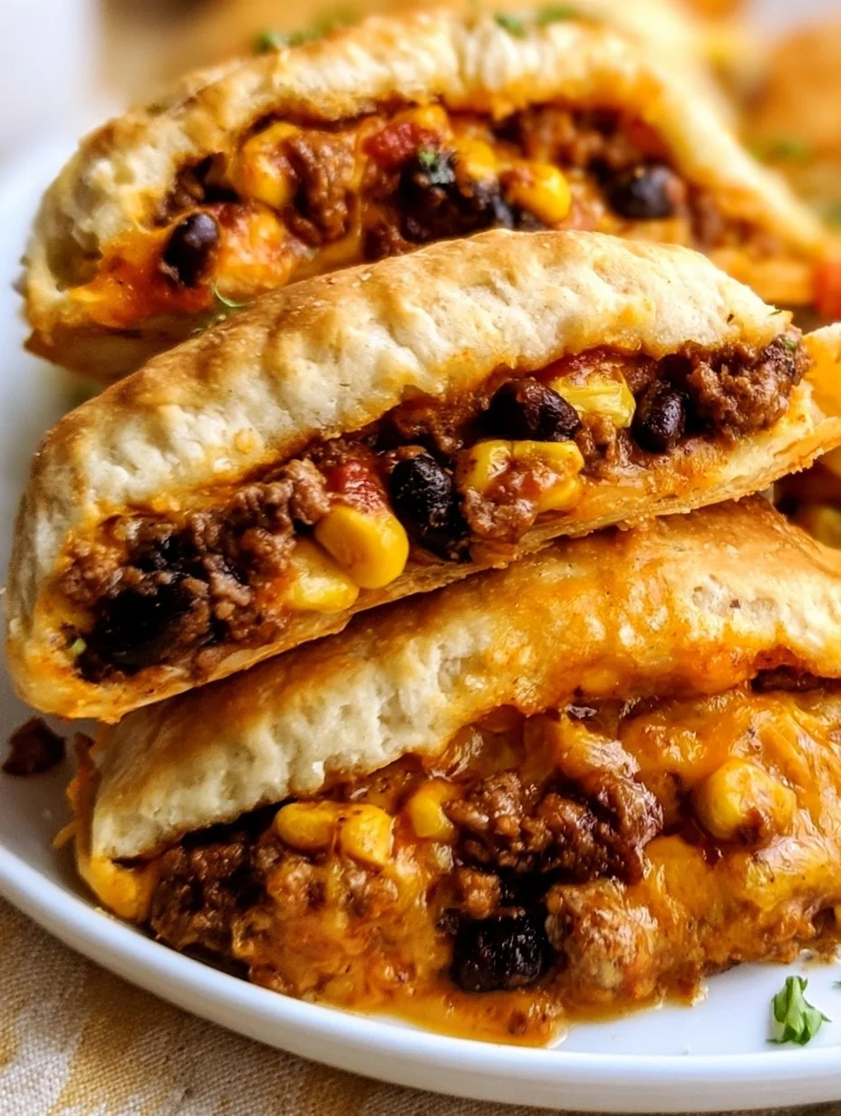 Beef and Bean Taco Biscuits