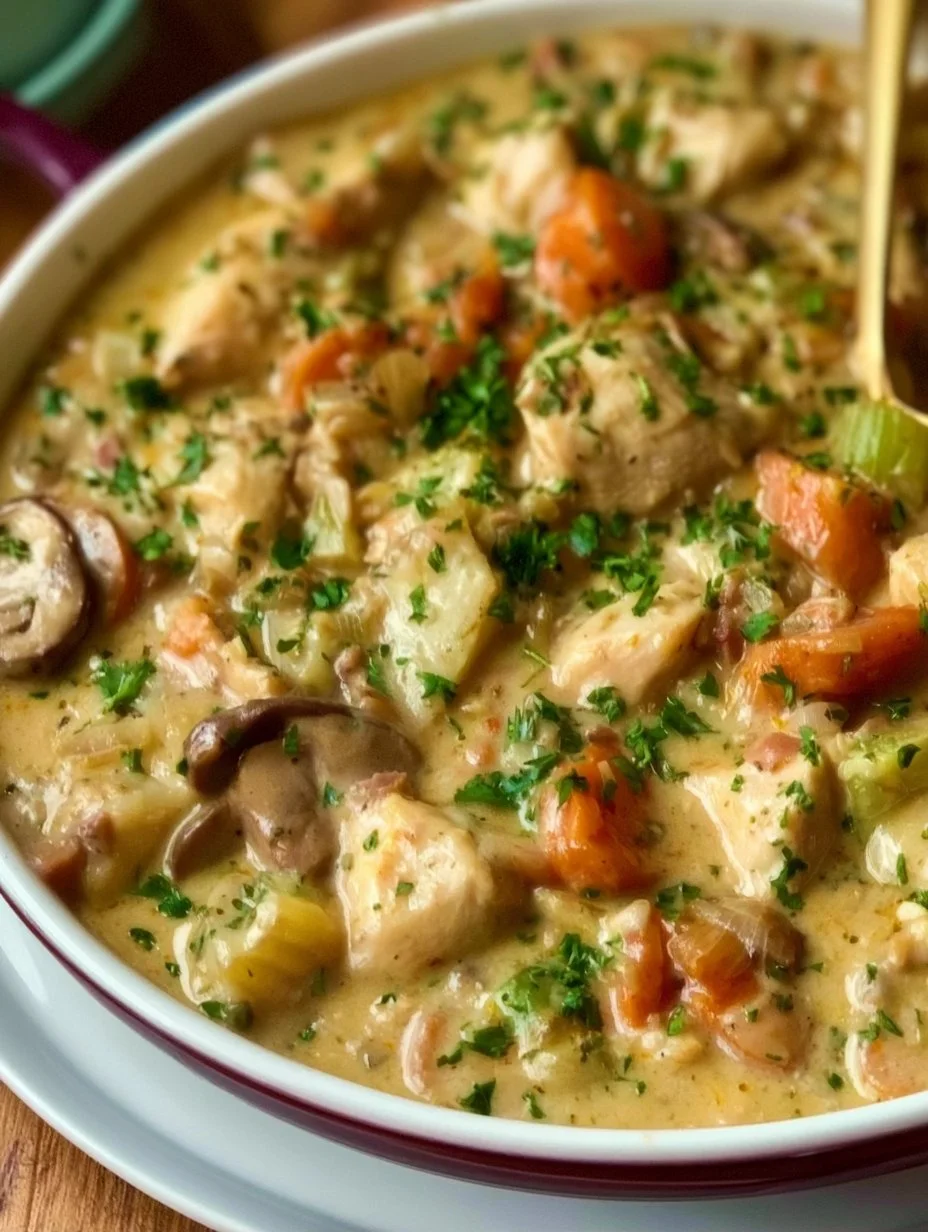 Creamy White Wine Chicken Stew